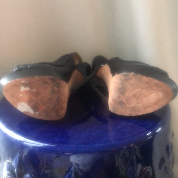 L.a.m.b. Lamb Gwen stefani Keaton braided leather platform sling back stiletto - Picture 15 of 16